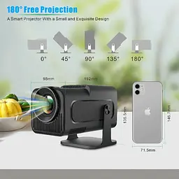 Проектор H96 max HY320 LED LCD Full HD 230 AL16:9 Android 11.0 HDMI Wi-Fi Bluetooth сірий - мініатюра 4