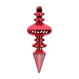 Елочная игрушка Novogod`ko Сосулька, пластик, 30 cм, красная, глянец (974096)
