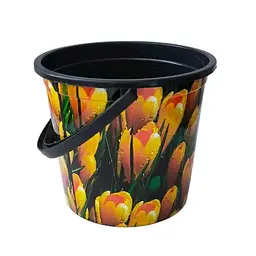 Відро Plastic's Craft з малюнком 10 л, крокуси (000029812)