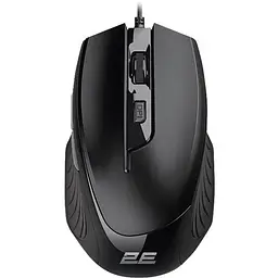 Миша 2E MF180 чорний USB оптична 1200-3200 dpi 6 кнопок 1.8 м (2E-MF180UB)