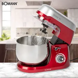 Міксер планетарний - тістоміс Bomann KM 6009 Red 5 л - мініатюра 6