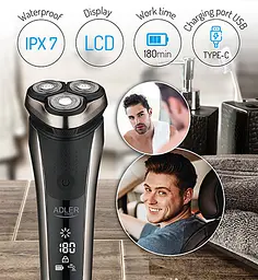 Бритва Adler AD 2933 LCD - мініатюра 7