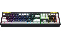 Клавіатура ігрова мембранна Hator HTK-400UA USB Icefall Black-White - мініатюра 3