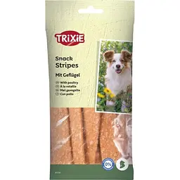 Ласощі для собак Trixie Stripes Light з м'ясом домашньої птиці 100 г