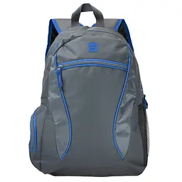 Рюкзак міський Semi Line 18 Grey/Blue Elements (J4917-3), Темно-сірий - мініатюра 2