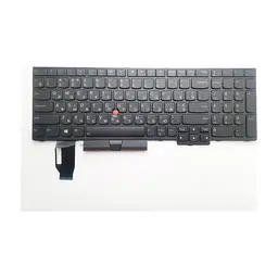 Клавіатура ноутбука Lenovo ThinkPad E580/L580/T590 чорна з ТП, підсв. UA (A46213)