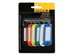 Брелок-бірка SCHOLZ пластик. Набір 6шт Кол. В ас. 4401,scholz