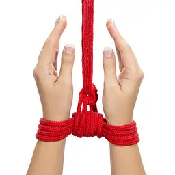 Мотузка 8 мм LoveToy - Fetish Bondage Rope, 10 м, червоний - мініатюра 4