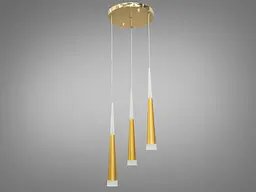 Люстра стельова LED Diasha 3002/3G, 14W, золото, сучасний стиль для коридору, вітальні, спальні, кухні