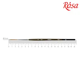 Пензель соболь круглий лайнер INFINITY 128 № 3 коротка ручка ROSA
