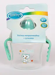 Поїльник-непроливайка Lindo, з м'яким носиком, 6+ міс., 150 мл, зелений (LI 710 зел) - мініатюра 3