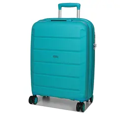 Валіза маленька S поліпропілен Airtex 646 45л 55×40×20см Блакитний