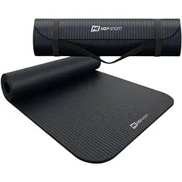 Коврик для йоги Hop-Sport HS-NB015GM NBR 1,5см чорний - мініатюра 5