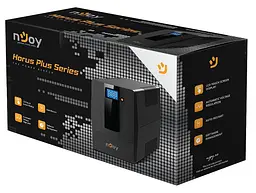Джерело безперебійного живлення NJOY Horus Plus 600 (PWUP-LI060H1-AZ01B) Lin.int., AVR, 2 x євро, USB, LCD, пластик - мініатюра 2