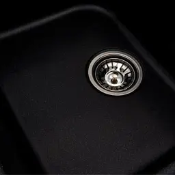 Кухонна мийка Platinum 7950 Equatoria гранітна глянцева з кріпленням 79x50 см чорний металік (000035801) - мініатюра 6