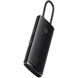 USB-хаб Baseus Lite Series 5-Port Type-C HUB Docking Station Black (WKQX040001) [89299] - мініатюра 2