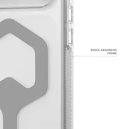 Чохол UAG для iPhone 17 Pro Max, Plyo MagSafe, Ice/Silver teh0019324 - мініатюра 5