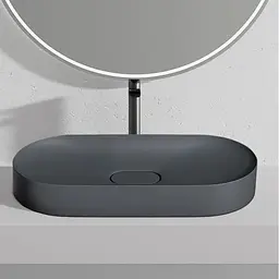 Умивальник Rea Iris 71 grey matt накладний REA-U4306, Сірий