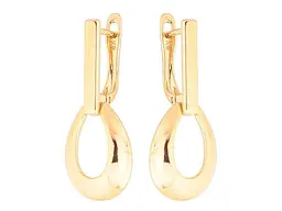 Сережки Xuping англійська застібка позолота 18K "Каплеподібні підвіски" 291521