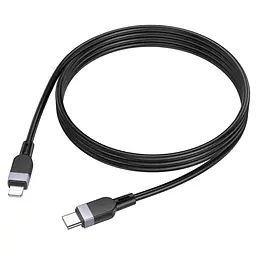Дата кабель Hoco X109 Energy silicone Type-C to Lightning (1m) Black - мініатюра 3