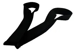 Лямки атлетичні EasyFit Delta Long для станової тяги чорні (EF-0050) - мініатюра 5
