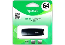 Флеш-накопичувач USB 64Gb AH336, Black, USB 2.0 (AP64GAH336B-1) Apacer teh0029115 - мініатюра 3