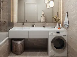 Умивальник Miraggio DELLA 1900 L (8813772) Miramarble, Глянцевий, Накладний, Білий - мініатюра 5