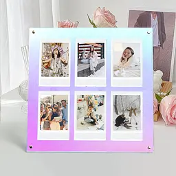 Фоторамка Fujifilm Instax Mini на 6 фото акрилова, різнокольорова - мініатюра 5
