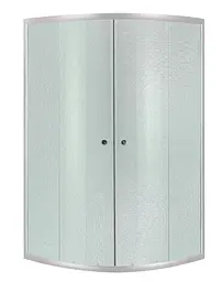 Набір Lidz Душова кабіна Latwa SC90x90.SAT.LOW.FR, напівкругла, скло Frost 4 мм + Душовий піддон Kapielka ST90x90x15 - мініатюра 2
