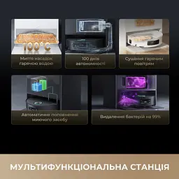 Робот-пилосос миючий Dreame Aqua 10 Ultra Track Complete Black - мініатюра 13
