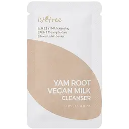 Молочко для обличчя IsNtree Yam Root Vegan Milk Cleanser 3 мл (IST023)