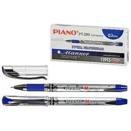 Ручка масляна PIANO синій 0,7мм PT-209
