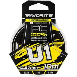 Флюорокарбон Favorite U1 FC 10 м 5.0/0.37 мм 20.5 lb/9.31 кг - мініатюра 2