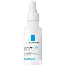 Ультраконцентрована щоденна сироватка La Roche-Posay Cicaplast B5 з Пантенолом для посиленого відновлення та зволоження подразненої шкіри обличчя 30 мл 