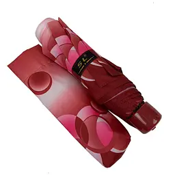 Жіноча складана парасолька механічна S&L 97 см червона - мініатюра 6