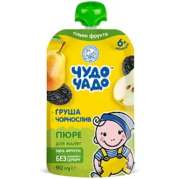 Пюре Чудо-Чадо Pouch Груша-чорнослив, 90 г