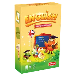 Навчальна настільна гра Лото "ENGLISH" 0796 ілюстрована