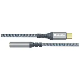 Перехідник USB-C to 3.5mm F 0.14m gray ColorWay (CW-AD-CJ) - мініатюра 3