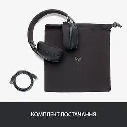 Гарнітура Logitech Zone Vibe 100 Графітовий (981-001213) (6823485) - мініатюра 10