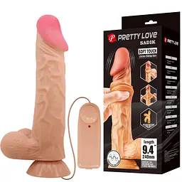Вібратор Pretty Love Sliding Skin 9.4" Flesh
