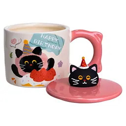 Чашка порцелянова Kitten's Birthday 400 мл рожевий FM-24C - мініатюра 3