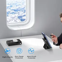 Бездротовий зарядний банк CROWATTS Mag-safe Power Bank ємністю 10000 мАг, PD 22,5 Вт з USB-C - мініатюра 3