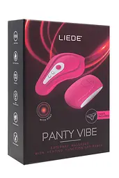 Вібратор у трусики Liebe Panty Vibe Recargable Cerise, нагрів до 39 °C, пульт, трусики S-M в комплекті - мініатюра 5