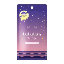 LULULUN Face Mask One Night Rescue Moisture тканинна маска проти сухості шкіри, 1 шт х 5 уп - мініатюра 2