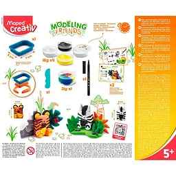Набір для творчості Maped Wild зі самозастигаючої глини (MP.907205) - мініатюра 2