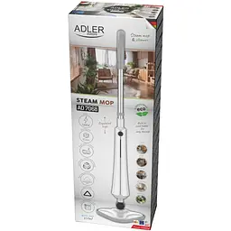 Парова швабра Adler AD 7068 1300Вт/ 350мл/ 23 г/хв/ біла - мініатюра 2