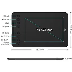 Графічний планшет XP-Pen Deco Mini7 V2 Black [118921] - мініатюра 8