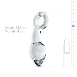 Скляний стимулятор простати Gildo Glass Prostate Plug No. 13 - мініатюра 3