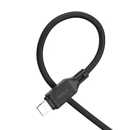Дата кабель Hoco X90 Cool silicone Type-C to Lightning 20W (1m) Black - мініатюра 4