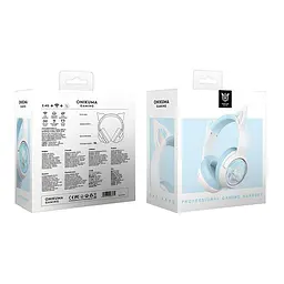 Навушники Onikuma Tri Mode cat ear headphones B5 |BT5.3/2.4G/Type-C/55h/RGB|